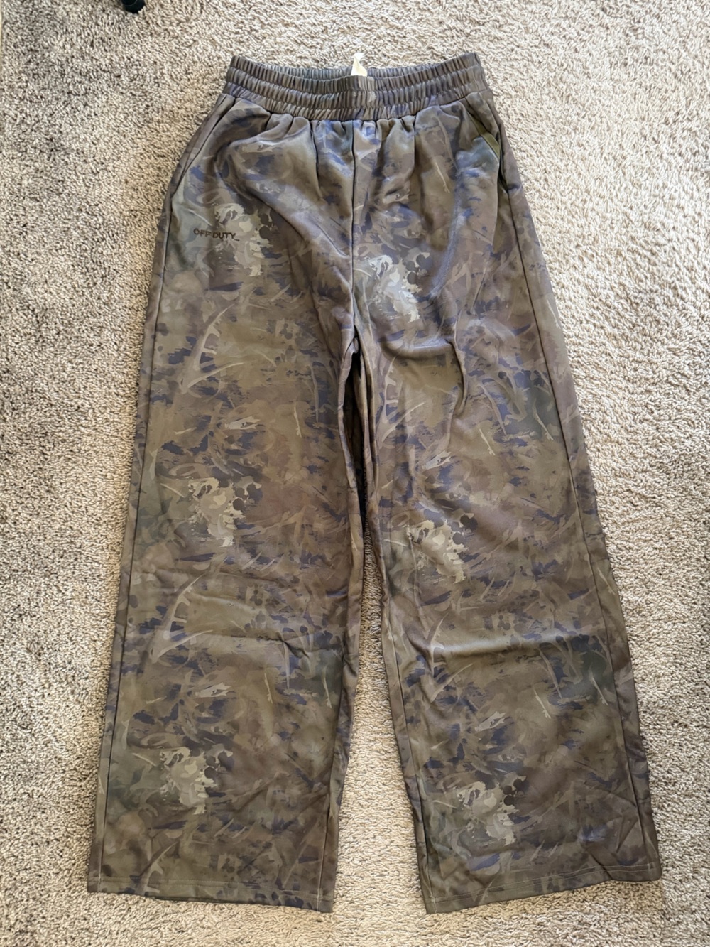 Missguided Olive & Brown Wide Leg Pants